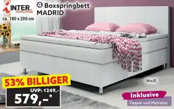 Norma INTER handels Boxspringbett MADRID Angebot