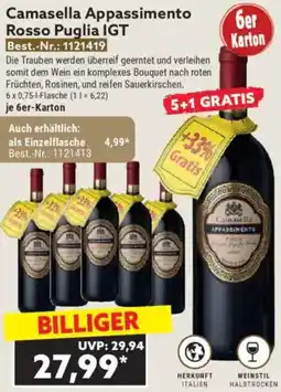 Norma Camasella Appassimento Rosso Puglia IGT Angebot
