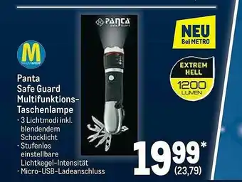 METRO Panta Safe Guard Muktifunktions Taschenlampe Angebot