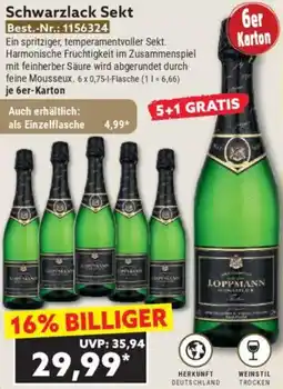 Norma Schwarzlack Sekt Angebot