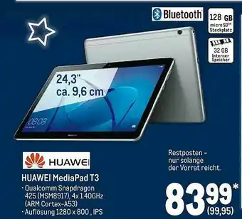 METRO Huawei Mediapad T3 Angebot