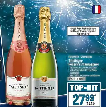 METRO Taittinger Réserve Champagner Angebot