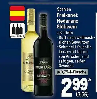 METRO Freixenet Mederano Glühwein Angebot