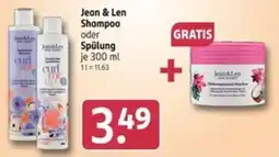 Rossmann Jean & Len Shampoo oder Spülung Angebot
