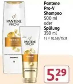 Rossmann Pantene Pro-V Shampoo oder Spülung Angebot