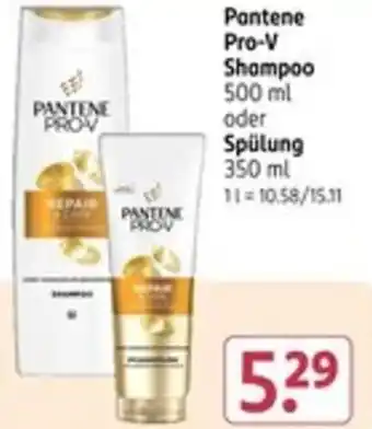 Rossmann Pantene Pro-V Shampoo oder Spülung Angebot