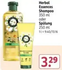 Rossmann Herbal Essences Shampoo oder Spülung Angebot