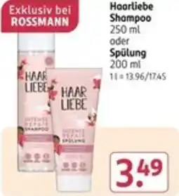 Rossmann Hoorliebe Shampoo oder Spülung Angebot