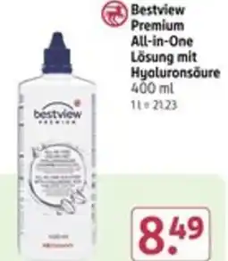Rossmann bestview Premium All-in-One Lösung mit Hyaluronsäure Angebot