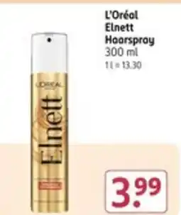 Rossmann L'Oréal Elnett Haarspray Angebot