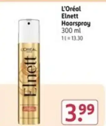 Rossmann L'Oréal Elnett Haarspray Angebot