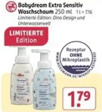 Rossmann Babydream Extra Sensitiv Waschschaum Angebot