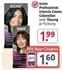 Rossmann Isana Professional Intensiv Creme Coloration oder Tönung Angebot