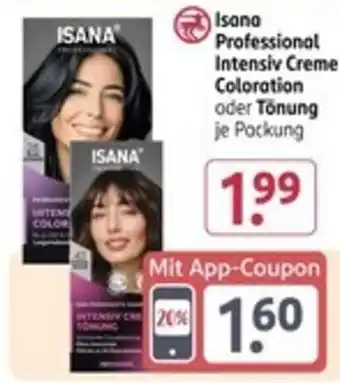 Rossmann Isana Professional Intensiv Creme Coloration oder Tönung Angebot