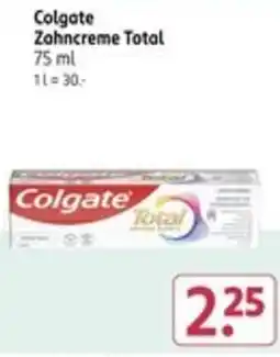 Rossmann Colgate Zahncreme Total Angebot