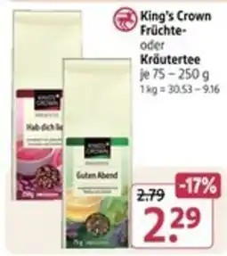 Rossmann King's Crown Früchte- oder Kräutertee Angebot