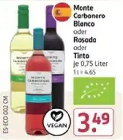 Rossmann Monte Carbonero Blanco oder Rosodo oder Tinto Angebot