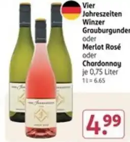 Rossmann Vier Jahreszeiten Winzer Grauburgunder Angebot