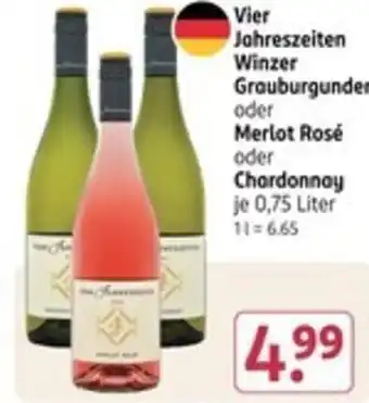 Rossmann Vier Jahreszeiten Winzer Grauburgunder Angebot