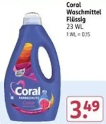 Rossmann Coral Waschmittel Angebot