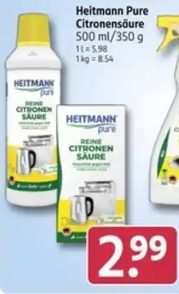 Rossmann Heitmann Pure Citronensäure Angebot