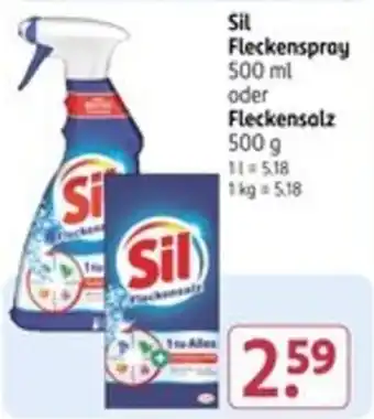 Rossmann Sil Fleckenspray oder Fleckensalz Angebot