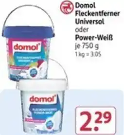 Rossmann Domol Fleckentferner Universal oder Power-Weiß Angebot