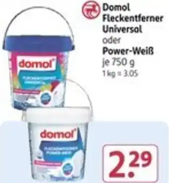 Rossmann Domol Fleckentferner Universal oder Power-Weiß Angebot