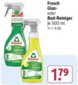 Rossmann Frosch Glas- oder Bad-Reiniger Angebot