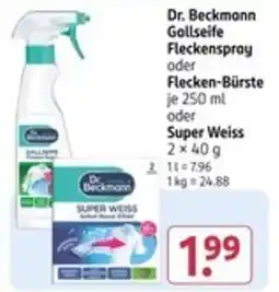 Rossmann Dr. Beckmann Gallseife Fleckenspray Angebot