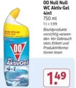 Rossmann 00 Null Null WC Aktiv Gel 4in1 Angebot