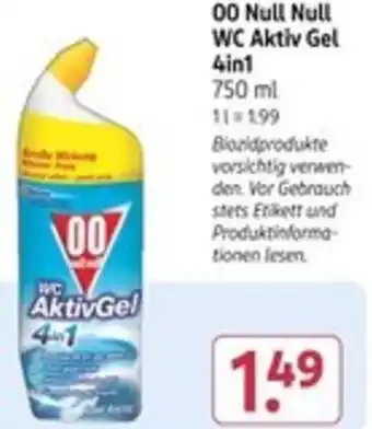 Rossmann 00 Null Null WC Aktiv Gel 4in1 Angebot