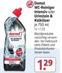 Rossmann Domol WC-Reiniger Intensiv oder Urinstein & Kolklöser Angebot