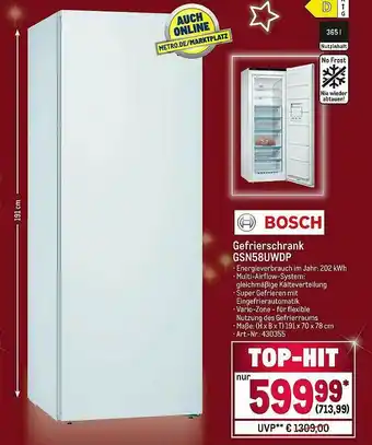 METRO Bosch Gefrierschrank Gsn58uwdp Angebot