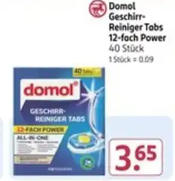 Rossmann Domol Geschirr- Reiniger Tabs 12-fach Power Angebot