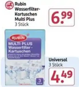Rossmann Rubin Wasserfilter- Kartuschen Multi Plus Angebot