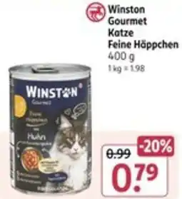 Rossmann Winston Gourmet Katze Feine Häppchen Angebot