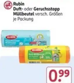 Rossmann Rubin Duft- oder Geruchsstopp Müllbeutel Angebot