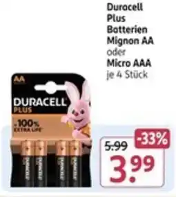 Rossmann Duracell Plus Batterien Angebot