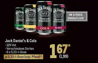 METRO Jack Daniel's & Cola Angebot