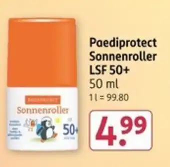 Rossmann Paediprotect Sonnenroller LSF 50+ Angebot