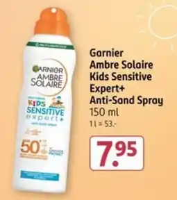 Rossmann Garnier Ambre Solaire Kids Sensitive Expert+ Anti-Sand Spray Angebot