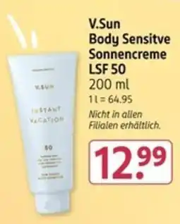 Rossmann V.Sun Body Sensitve Sonnencreme LSF 50 Angebot