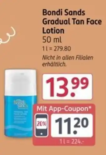 Rossmann Bondi Sands Gradual Tan Face Lotion Angebot