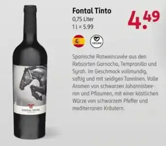 Rossmann Fontal Tinto Angebot
