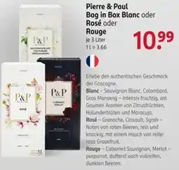 Rossmann Pierre & Paul Bag in Box Blanc oder Rosé oder Rouge Angebot