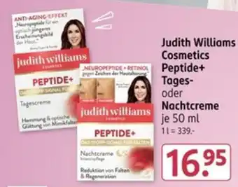 Rossmann Judith Williams Cosmetics Peptide+ Tages- oder Nachtcreme Angebot