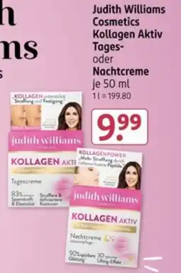 Rossmann Judith Williams Cosmetics Kollagen Aktiv Tages- oder Nachtcreme Angebot