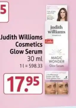 Rossmann Judith Williams Cosmetics Glow Serum Angebot