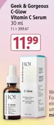 Rossmann Geek & Gorgeous C-Glow Vitamin C Serum Angebot